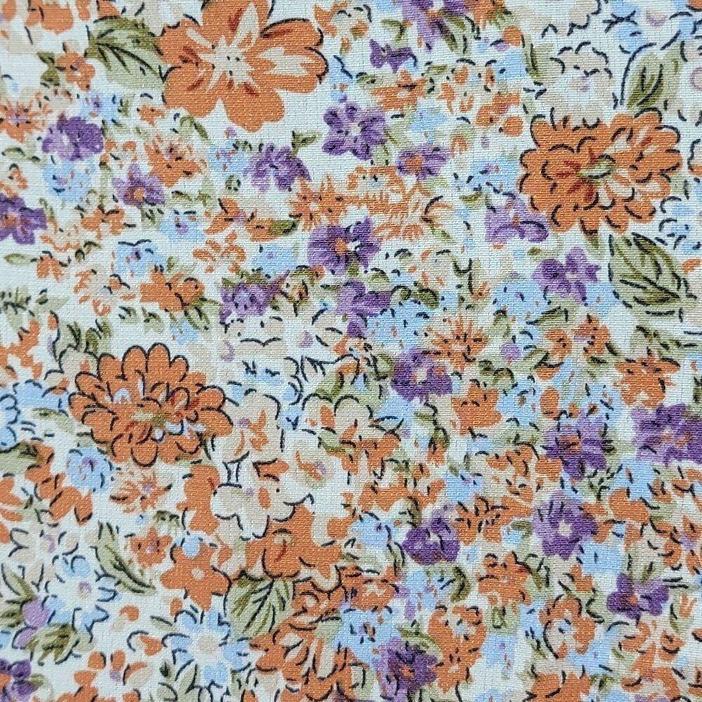 Hailey and Co Ditzy Floral Peasant Blouse Womens‎ M Fairy Ruffle Puff Sleeve New - Picture 3 of 14